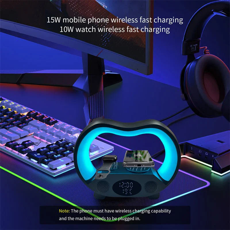 New 6 In 1 Smart Remote Control Bluetooth-compatible Ambience Intelligent LED Table Lamp