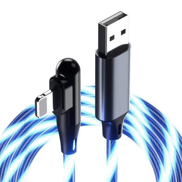 Luminous Elbow Streamer Data Cable Fast Charge